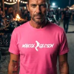 T-shirt Michael Jackson con grafica concettuale dedicata a Maicol Gecson