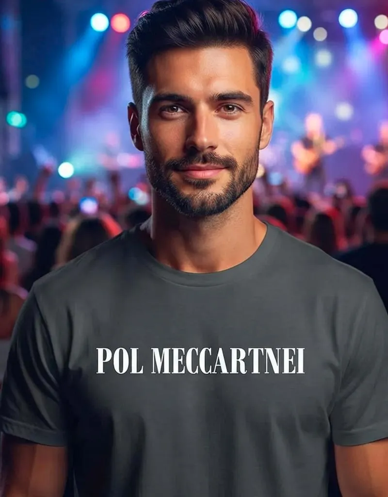 T-shirt Paul McCartney originale by FeikStor© con grafica dedicata a Pol Meccartnei T-shirt Paul McCartney originale by FeikStor© con grafica dedicata a Pol Meccartnei