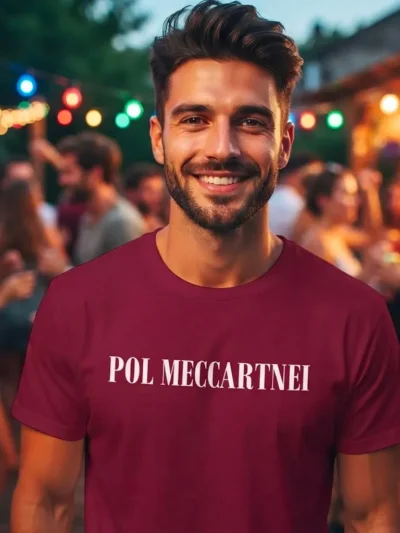 T-shirt Paul McCartney originale by FeikStor© con grafica dedicata a Pol Meccartnei