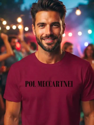 T-shirt Paul McCartney originale by FeikStor© con grafica dedicata a Pol Meccartnei