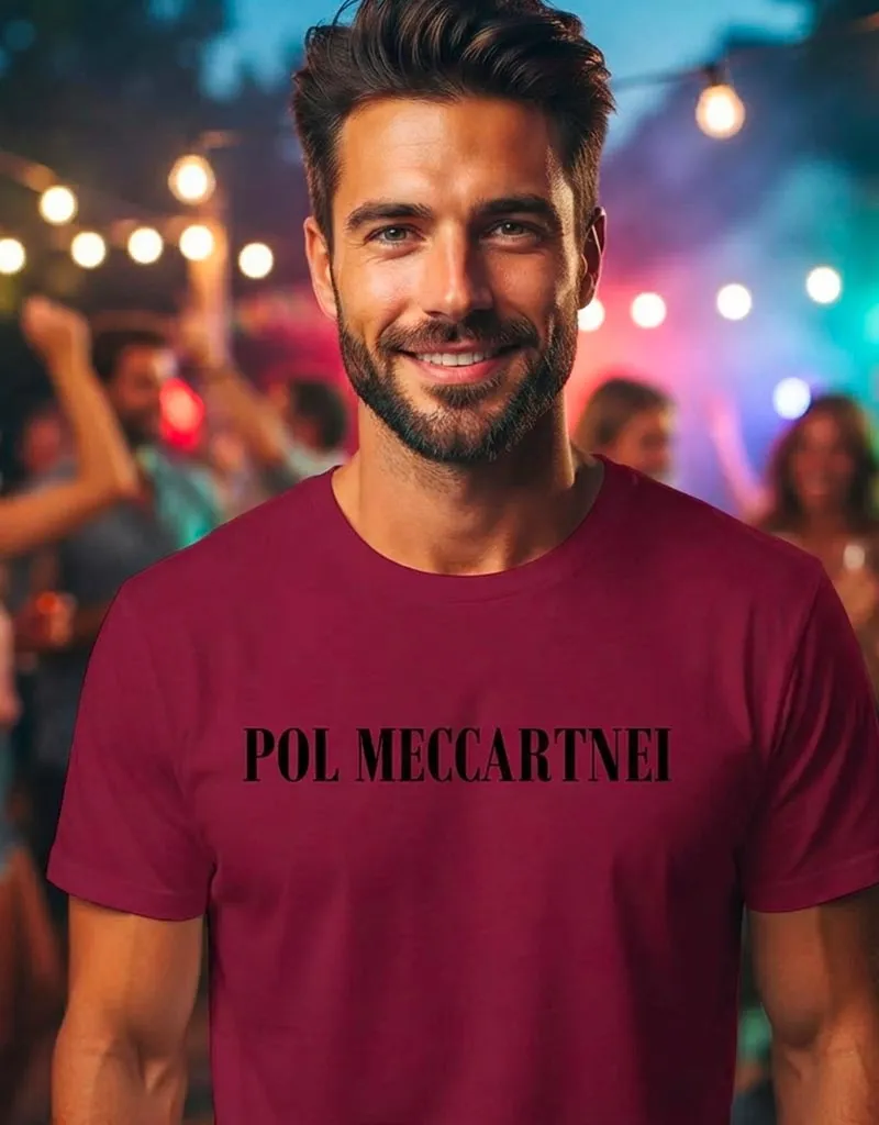 T-shirt Paul McCartney originale by FeikStor© con grafica dedicata a Pol Meccartnei T-shirt Paul McCartney originale by FeikStor© con grafica dedicata a Pol Meccartnei