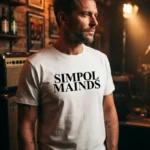 T-shirt Simple Minds originale in cotone di qualità superiore con grafica esclusiva FeikStor©