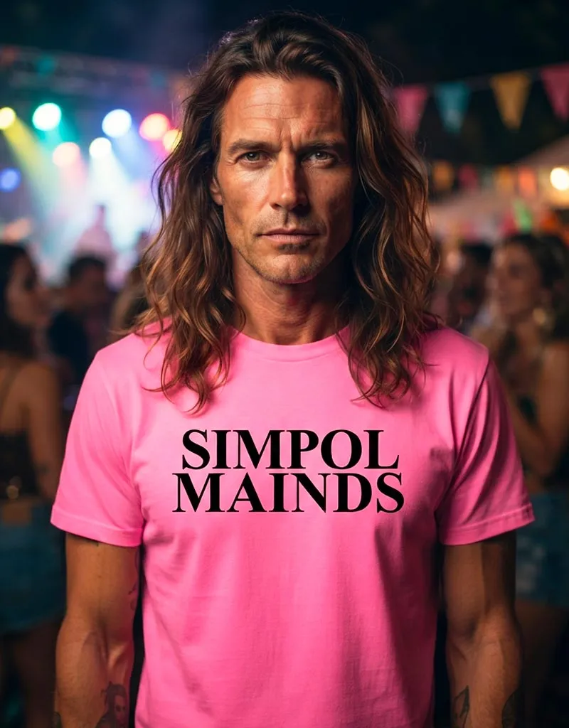 T-shirt Simple Minds originale in cotone di qualità superiore con grafica esclusiva FeikStor© T-shirt Simple Minds originale in cotone di qualità superiore con grafica esclusiva FeikStor©