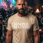 T-shirt Simple Minds originale in cotone di qualità superiore con grafica esclusiva FeikStor©