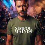 T-shirt Simple Minds originale in cotone di qualità superiore con grafica esclusiva FeikStor©